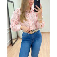 Camisa Nina Listrado Laranja