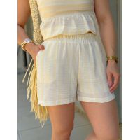Shorts Soraia Amarelo