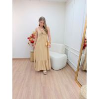 Vestido Jordana Bege