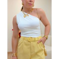 Blusa Assimétrica Branca