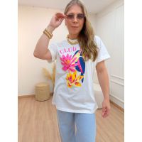 T-shirt Club Rio Off White