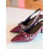 Scarpin Slingback Fancy Vinho