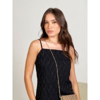 Vestido Shine Preto
