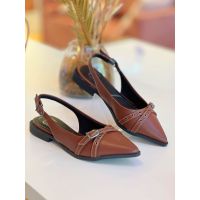 Sapatilha Slingback Glam Chocolate