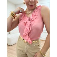 Blusa Babados Rose