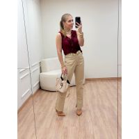 Blusa Babados Bordo