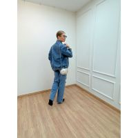 Jaqueta Boho Jeans Escuro