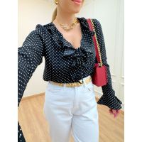 Blusa Poá Preta