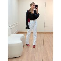 Calça Reta Branca