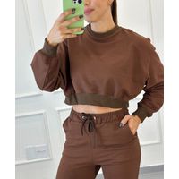 Conjunto Moletinho Jogger Nova York Marrom