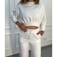 Conjunto Moletinho Pantalona Austrália Off White