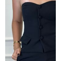 Corselet Alfaiataria Paris Preto