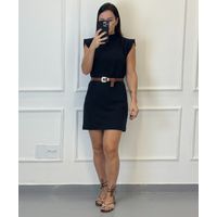 Vestido Moletinho Luiza Preto