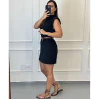 Vestido Moletinho Luiza Preto