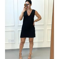 Vestido Evaze Curto Laura Preto