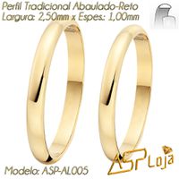 Aliança Tradicional de Casamento ou Noivado Ouro 18K