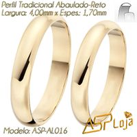 Par de Aliança de Ouro 18K para Casamento