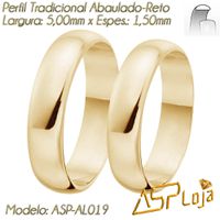 Aliança de Casamento e Noivado Tradicional de Ouro... - A.S.P LOJA