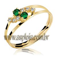 Anel de formatura em Ouro amarelo 18k - ANF010 - A.S.P LOJA