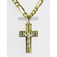 PG-29-Pingente em Ouro 18K Crucifixo com Cristo Em... - A.S.P LOJA