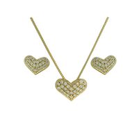 Conjunto Colar Zircônia Lesprit U19K030111 Dourado... - LESPRIT BIJOUX FINAS