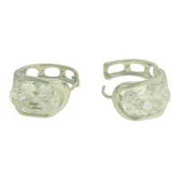 Brinco Argola Zircônia Lesprit U9A051221 Ródio Cri... - LESPRIT BIJOUX FINAS