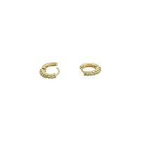 Brinco Argola Zircônia Lesprit U11A040631 Dourado ... - LESPRIT BIJOUX FINAS