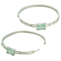 Brinco Argola Zircônia Lesprit U20A040181 Ródio Tu... - LESPRIT BIJOUX FINAS