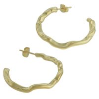 Brinco Argola Metal Lesprit 06381 Dourado - LESPRIT BIJOUX FINAS