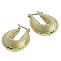 Brinco Argola Metal Lesprit 08051 Dourado - LESPRIT BIJOUX FINAS