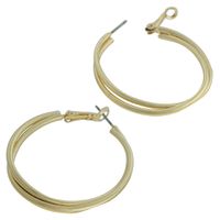 Brinco Argola Metal Lesprit 10281 Dourado - LESPRIT BIJOUX FINAS