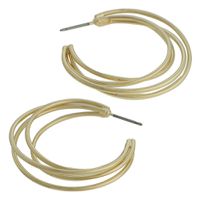 Brinco Argola Metal Lesprit 10301 Dourado - LESPRIT BIJOUX FINAS