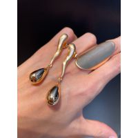 Brinco Metal Fosco Lesprit 7800617 Dourado - LESPRIT BIJOUX FINAS