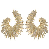 Brinco Zircônia Lesprit 6012628 Dourado Cristal - LESPRIT BIJOUX FINAS