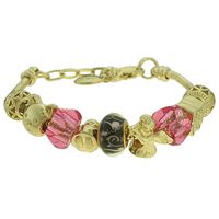 Pulseira Beloque Cristal Lesprit K03882-50650 Dour... - LESPRIT BIJOUX FINAS