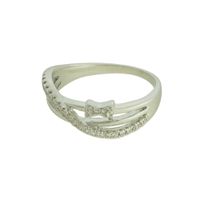 Anel Zircônia Lesprit U18K150031 Ródio Cristal - LESPRIT BIJOUX FINAS