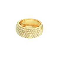 Anel Pérola Lesprit U19K040031 Dourado - LESPRIT BIJOUX FINAS