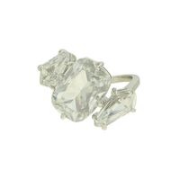 Anel Zircônia Lesprit LA09031WRH Ródio Cristal - LESPRIT BIJOUX FINAS