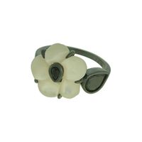 Anel Flor de Madrepérola e Zircônia Lesprit LA0882... - LESPRIT BIJOUX FINAS