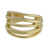 Anel Metal Lesprit 9431 Dourado - LESPRIT BIJOUX FINAS