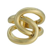 Anel Metal Lesprit 9501 Dourado 16 - LESPRIT BIJOUX FINAS