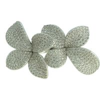 Anel Flor Zircônia Lesprit 6013371 Ródio Cristal - LESPRIT BIJOUX FINAS