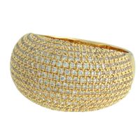 Anel Zircônia Lesprit 6011356 Dourado Cristal - LESPRIT BIJOUX FINAS