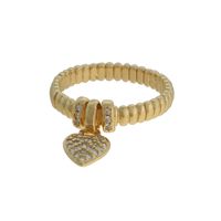 Anel Zircônia Lesprit 68143991 Dourado Cristal - LESPRIT BIJOUX FINAS