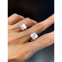 Brinco Trevo Madrepérola Lesprit U24K190071 Dourad... - LESPRIT BIJOUX FINAS