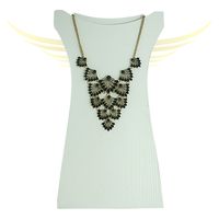 COLAR MAXI COLAR K457101 OV PT - LESPRIT BIJOUX FINAS