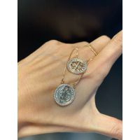 Escapulário Medalha de São Bento Zircônia Lesprit ... - LESPRIT BIJOUX FINAS