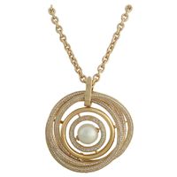 Colar Mandala Zircônia Lesprit 6011787 Dourado Cri... - LESPRIT BIJOUX FINAS