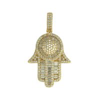 Pingente Mão de Hamsa Zircônia Lesprit 6010978 Dou... - LESPRIT BIJOUX FINAS