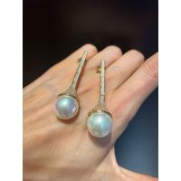 Brinco Pérola Zircônia Lesprit 6012631 Dourado Cri... - LESPRIT BIJOUX FINAS